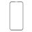 AMORUS Screen Protector for iPhone 15 Pro Max , Clear Silk Printing Full Glue Tempered Glass Film - Black - 2