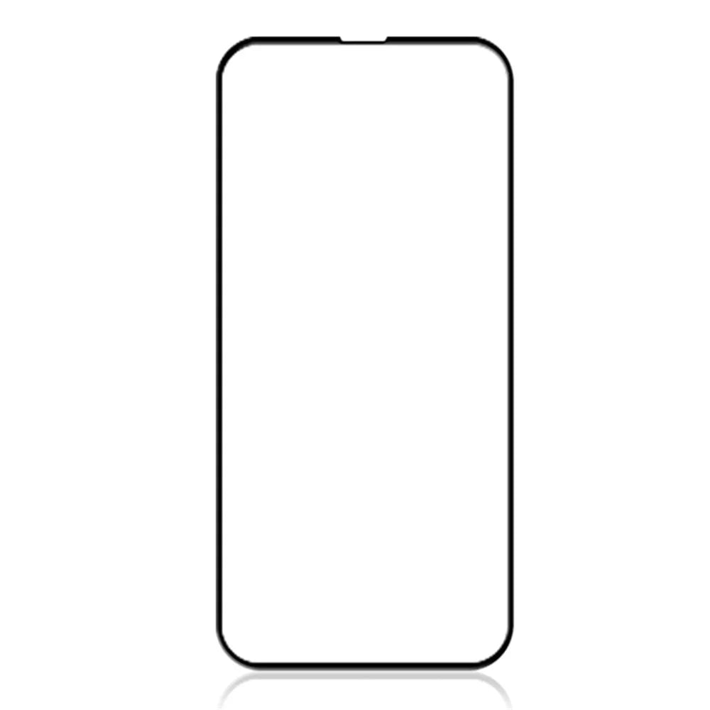 AMORUS 2Pcs HD Clear Tempered Glass Film For iPhone 15 Plus Silk Printing Full-Coverage Full Glue Screen Protector - Black - 2