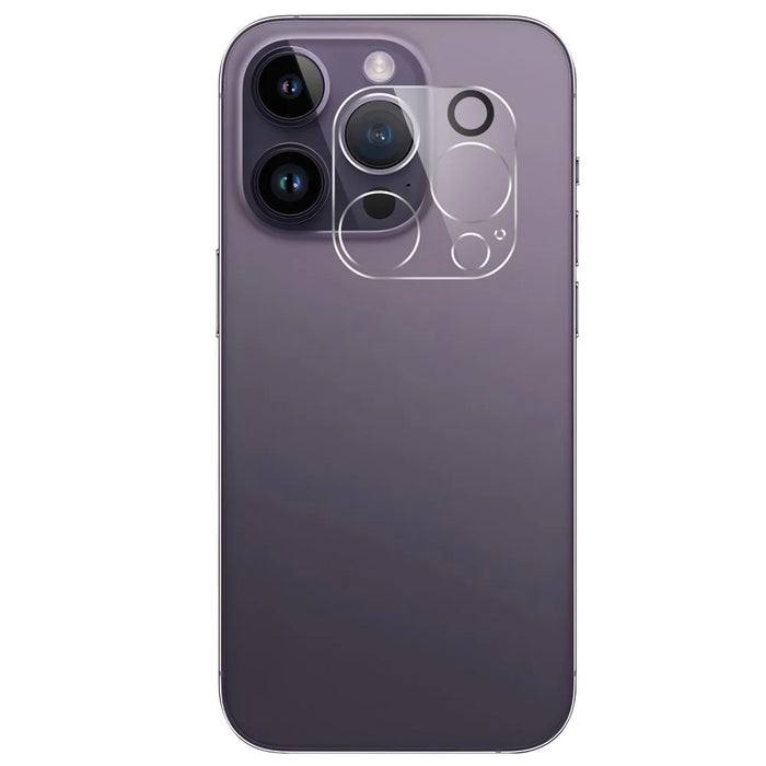 For iPhone 15 Pro Tempered Glass Screen Protector Anti-fingerprint Film + Camera Lens Protector - 2