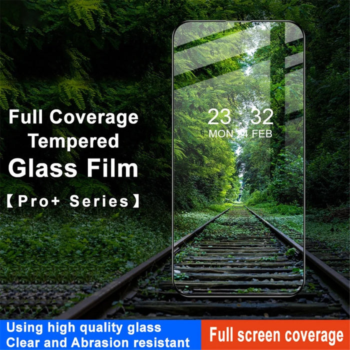 IMAK Pro+ Series for iPhone 15 Pro Max Tempered Glass Phone Screen Film Ultra Clear Full Screen Protector - 3