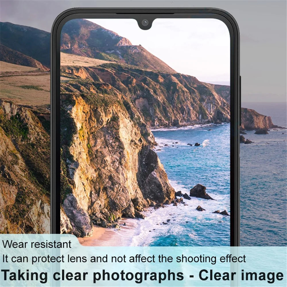 IMAK Camera Lens Protector for Samsung Galaxy A25 5G (Global) (161.0 x 76.5 x 8.3mm) Tempered Glass Lens Film+Acrylic Lens Cap (Black Version) - 4