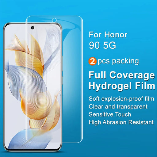 IMAK 2Pcs  /  Set Hydrogel Film III for Honor 90 Phone Screen Protector HD Transparent Soft TPU Screen Film - 2