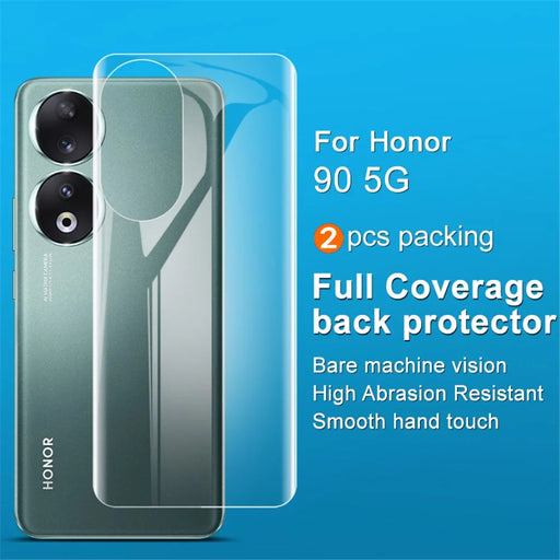 IMAK 2Pcs  /  Set Hydrogel Film III for Honor 90 Phone Back Guard Protector Clear TPU Transparent Film - 2