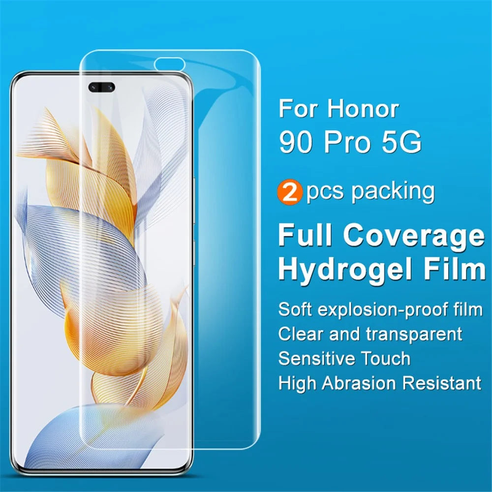 IMAK 2Pcs  /  Set Hydrogel Film III for Honor 90 Pro Soft TPU Screen Protector HD Transparent Screen Film - 2