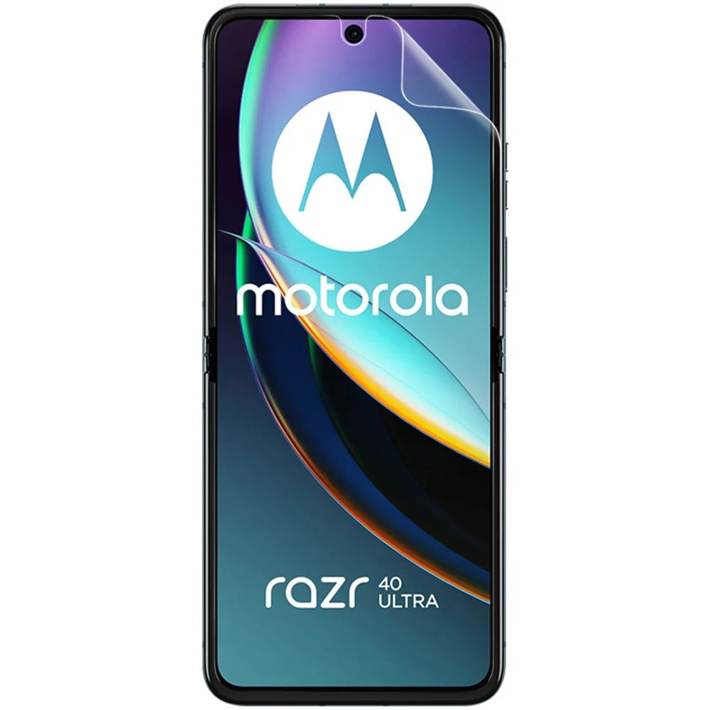 IMAK for Motorola Razr 40 Ultra 5G Hydrogel Protective Film III Full Coverage Soft TPU Clear Screen Film + Back Protector Anti-scratch Film - 5