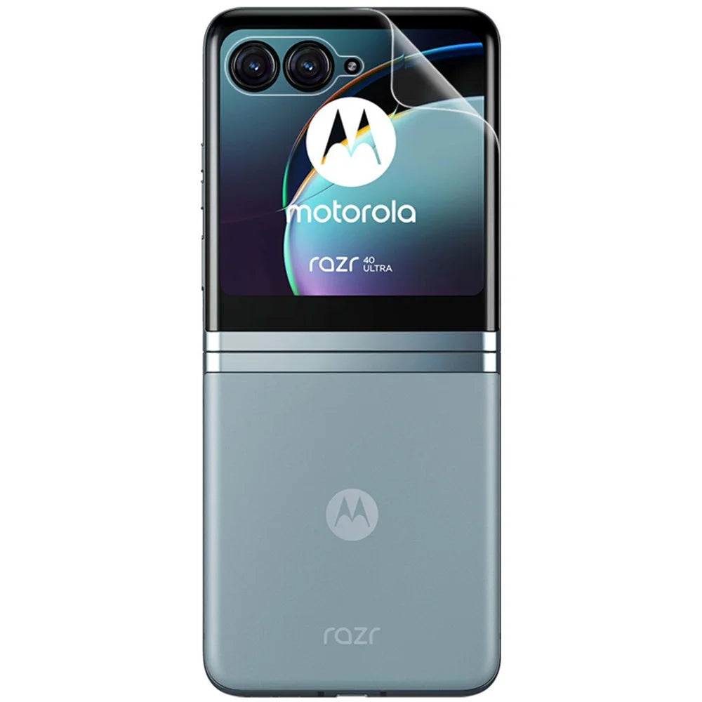 IMAK for Motorola Razr 40 Ultra 5G Hydrogel Protective Film III Full Coverage Soft TPU Clear Screen Film + Back Protector Anti-scratch Film - 6