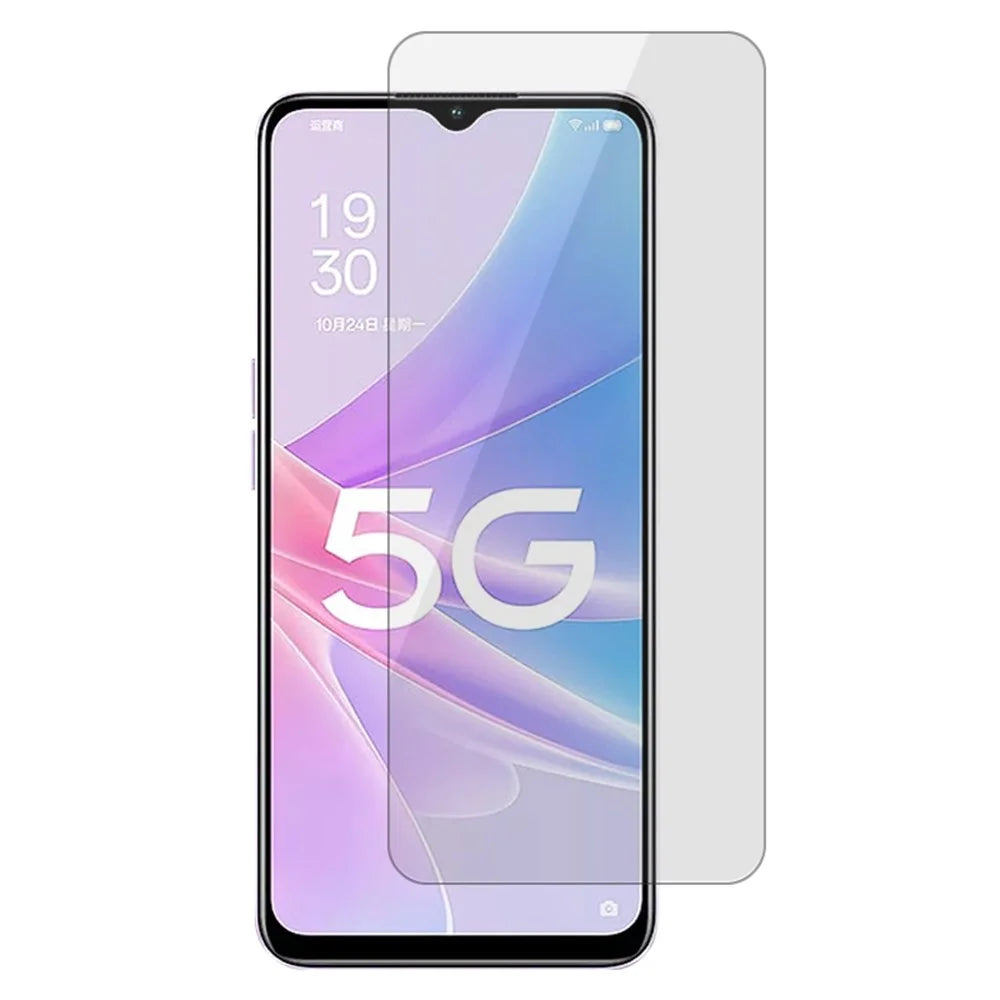 Phone Screen Protector for Oppo A58 5G , 2.5D Arc Edge HD Clear Anti-explosion Tempered Glass Film - 1