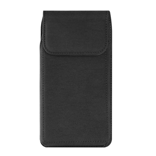 Cell Phone Belt Clip Bag Vertical Nylon Cellphone Holster Outdoor Hiking Belt Loop Pouch with Snap Hook - 6.1'' - 1