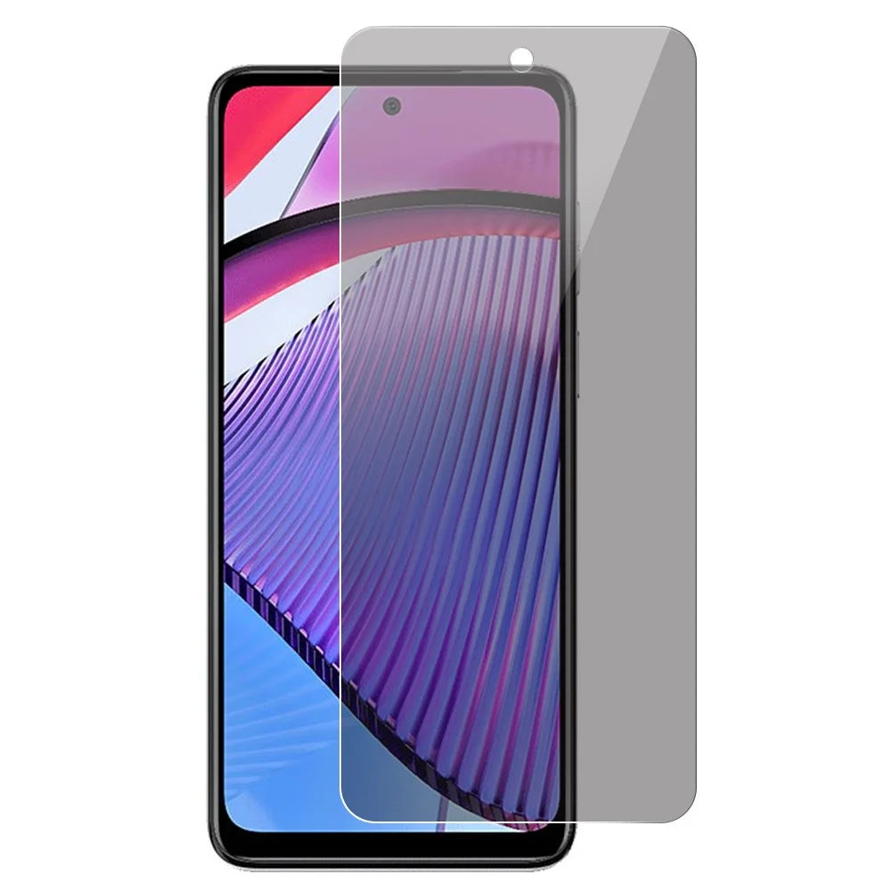 For Motorola Moto G Power 5G Super Thin Anti-Spy Screen Protector 0.3mm Arc Edge Tempered Glass Full Screen Cover Film - 1