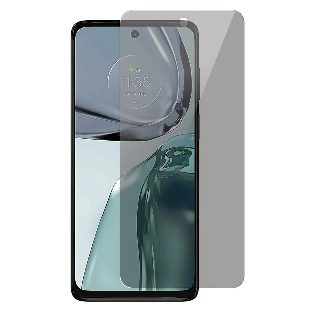 For Motorola Moto G62 5G 0.3mm Arc Edge Tempered Glass Anti-spy Screen Protector Full Covering Screen Film - 1