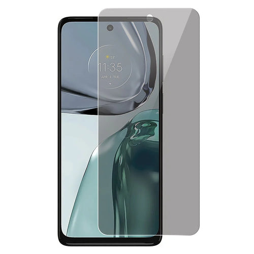 For Motorola Moto G62 5G 0.3mm Arc Edge Tempered Glass Anti-spy Screen Protector Full Covering Screen Film - 1