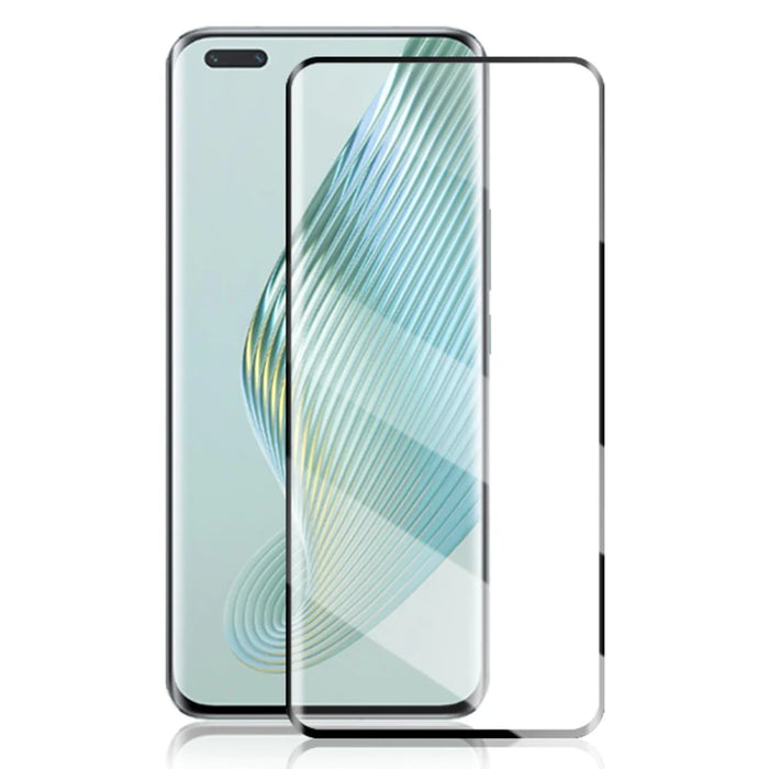 AMORUS for Honor Magic5 Pro 3D Curved Full Screen Protector Tempered Glass Silk Printing Full Glue Film - 1