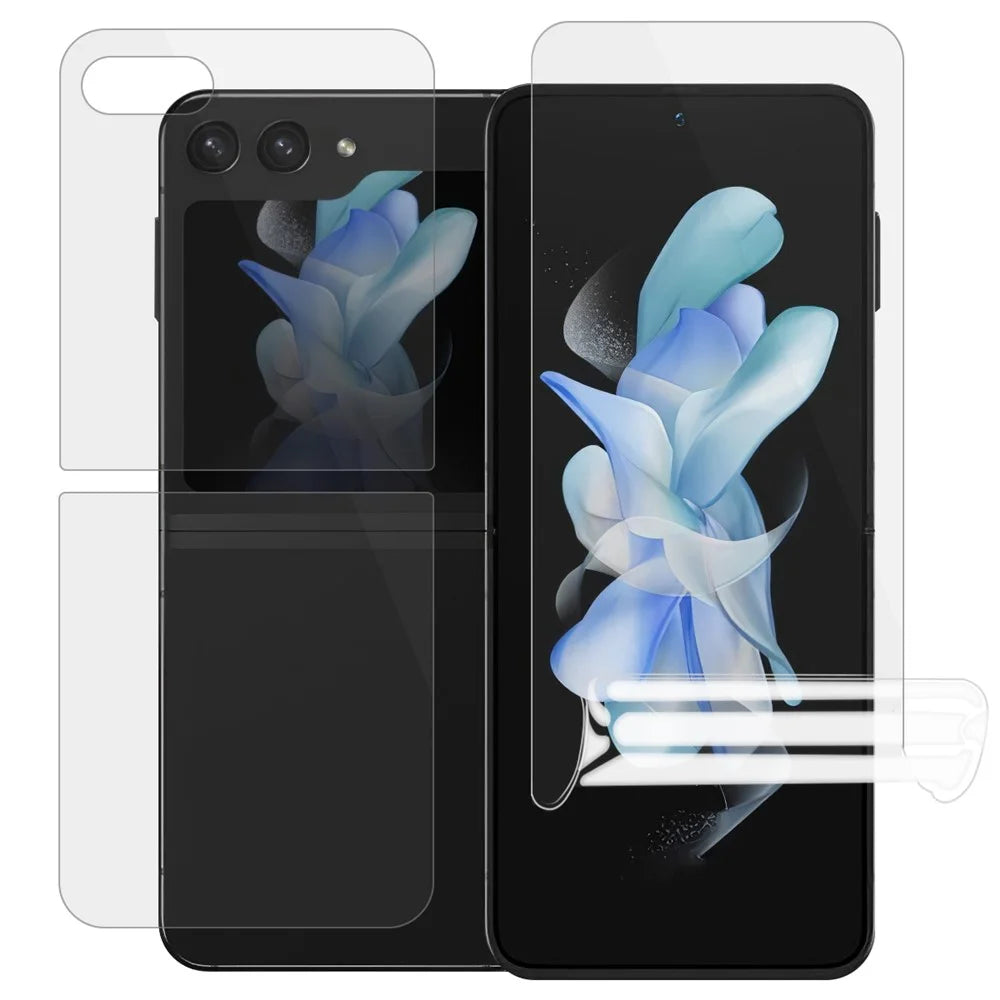 1 Set Screen Protector for Samsung Galaxy Z Flip5 5G , Front and Back TPU+PET Hydrogel Film Protector - 1