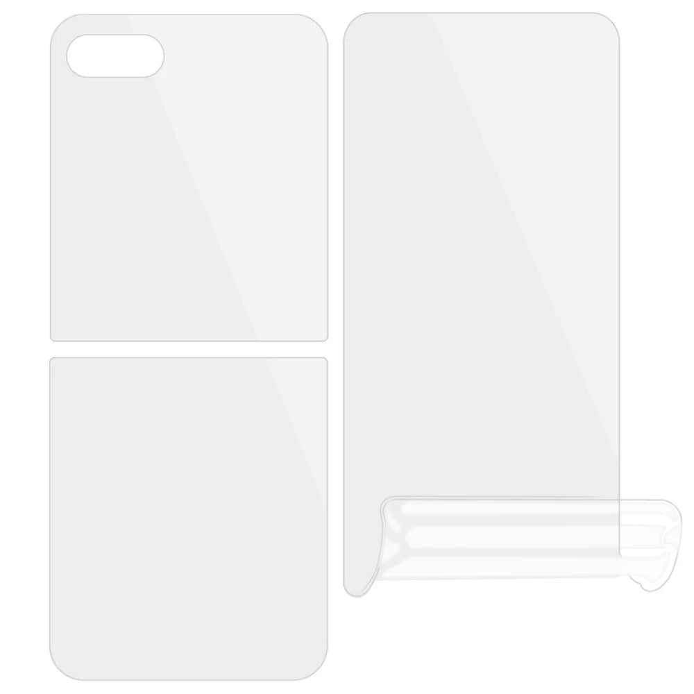 1 Set Screen Protector for Samsung Galaxy Z Flip5 5G , Front and Back TPU+PET Hydrogel Film Protector - 2