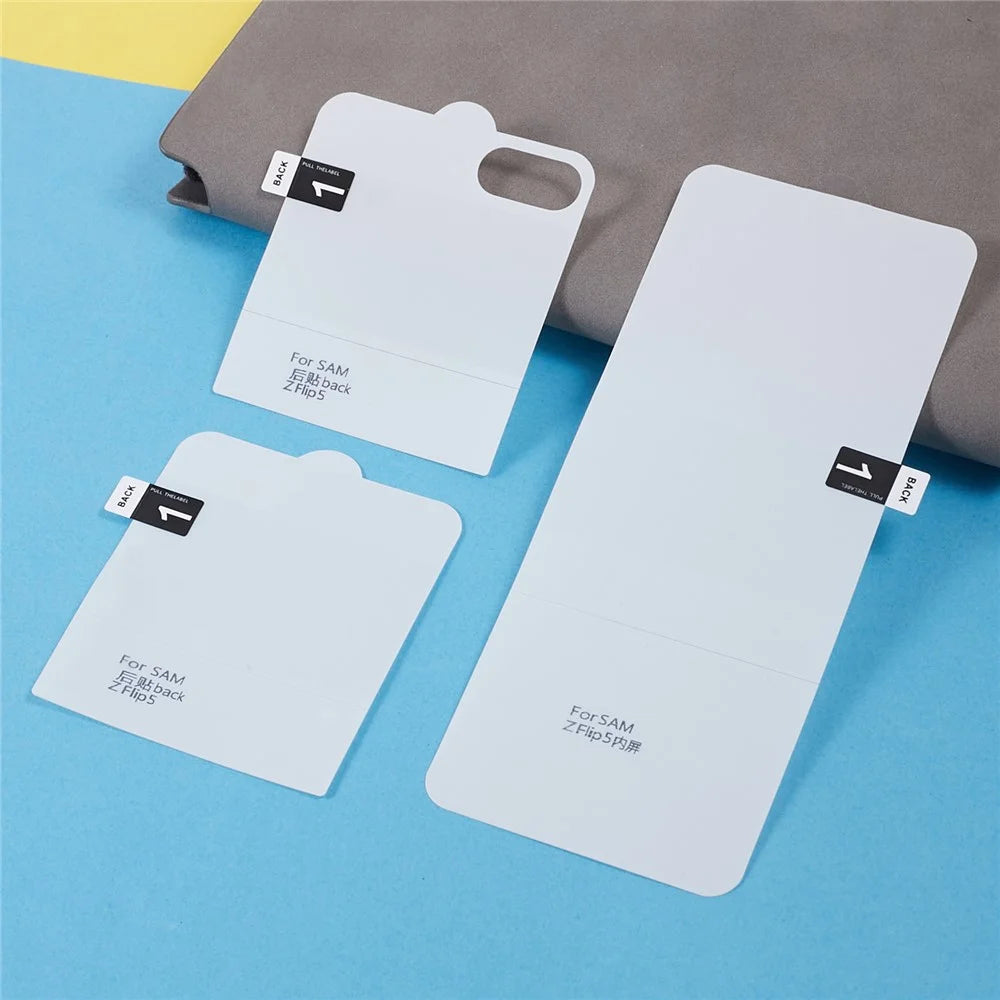1 Set Screen Protector for Samsung Galaxy Z Flip5 5G , Front and Back TPU+PET Hydrogel Film Protector - 3