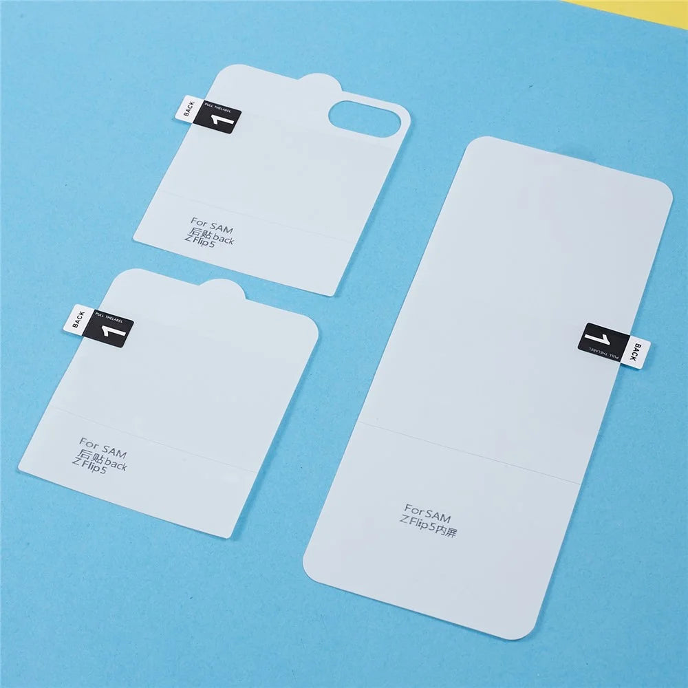 1 Set Screen Protector for Samsung Galaxy Z Flip5 5G , Front and Back TPU+PET Hydrogel Film Protector - 4