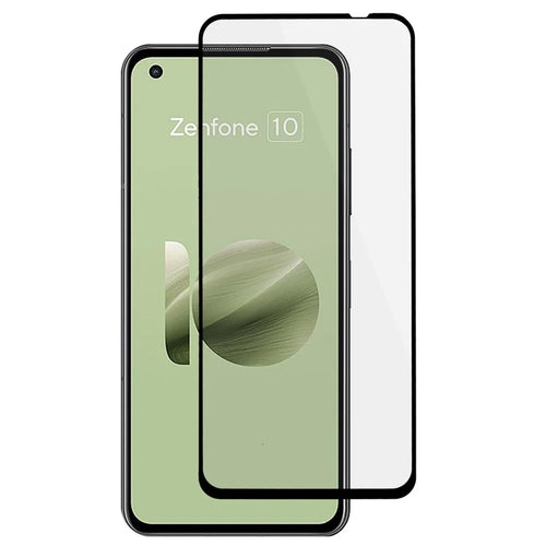 For Asus Zenfone 10 5G Silk Printing Tempered Glass Film Full Glue Phone Full Screen Protector - 1