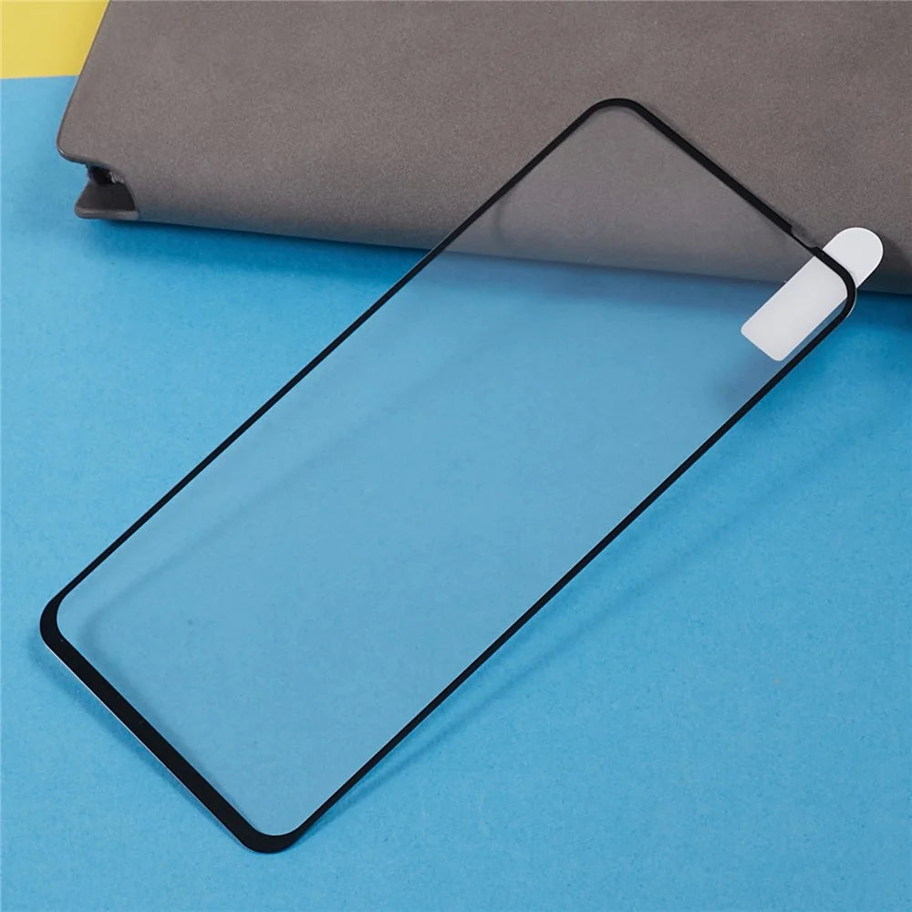 For Asus Zenfone 10 5G Silk Printing Tempered Glass Film Full Glue Phone Full Screen Protector - 5