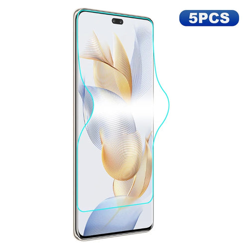 ENKAY HAT PRINCE 5PCS Soft Phone Screen Film For Honor 90 Pro Full Screen Covering TPE+PET+TPU Hydrogel Protector - 1
