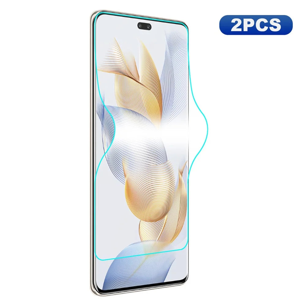 ENKAY HAT PRINCE 2PCS For Honor 90 Pro Full Screen Protector TPE+PET+TPU Hydrogel Film (Full Glue) - 1