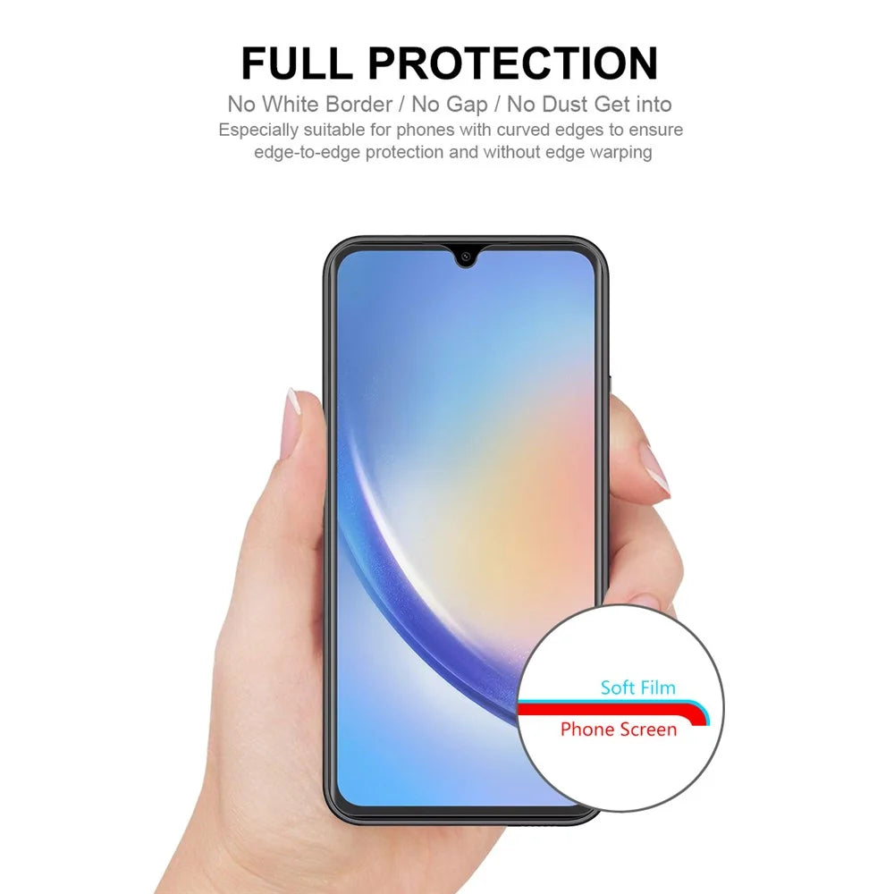 ENKAY HAT PRINCE For Samsung Galaxy A34 5G / M34 5G / F34 5G Clear Full Screen Cover Full Glue TPE+PET+TPU Hydrogel Protector - 4