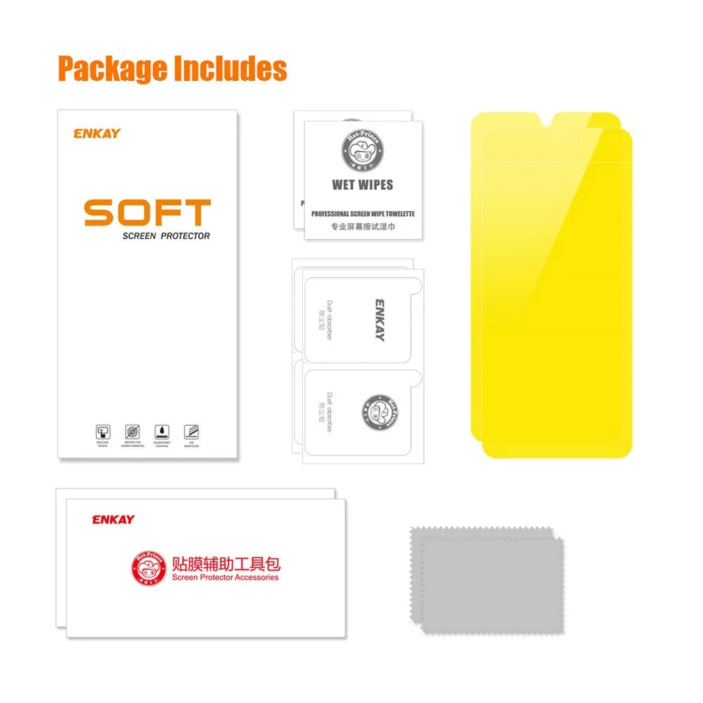 ENKAY HAT PRINCE 2PCS For Samsung Galaxy A34 5G / M34 5G / F34 5G Anti-dust TPE+PET+TPU Hydrogel Film Full Screen Protector (Full Glue) - 7