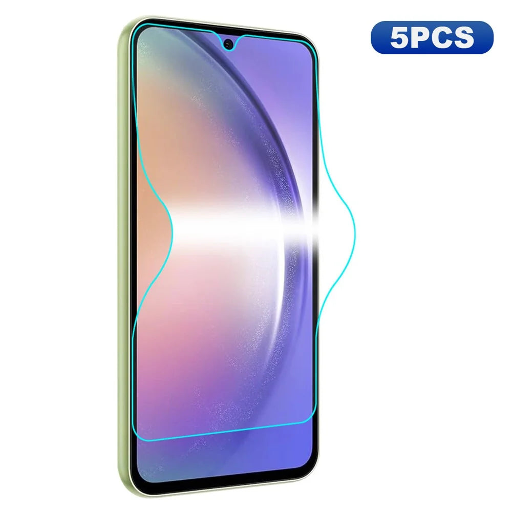 ENKAY HAT PRINCE 5PCS For Samsung Galaxy A54 5G Full Glue TPE+PET+TPU Hydrogel Protector Full Covering Screen Film - 1