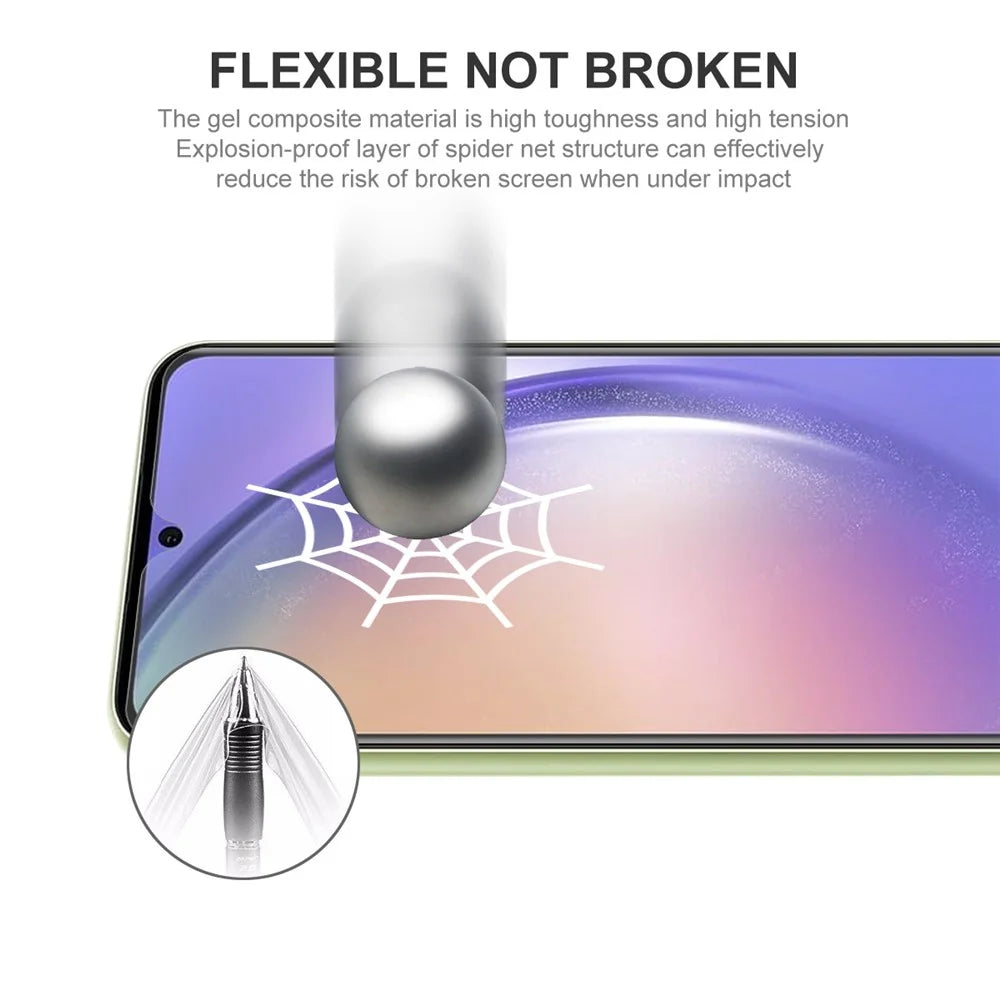 ENKAY HAT PRINCE 2PCS For Samsung Galaxy A54 5G HD Clear TPE+PET+TPU Hydrogel Film Full Screen Protector (Full Glue) - 5
