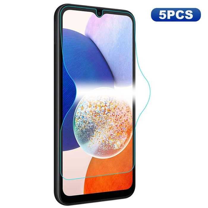 ENKAY HAT PRINCE 5PCS For Samsung Galaxy A14 5G / 4G / M14 5G Soft TPE+PET+TPU Hydrogel Protector Full Screen Cover - 1