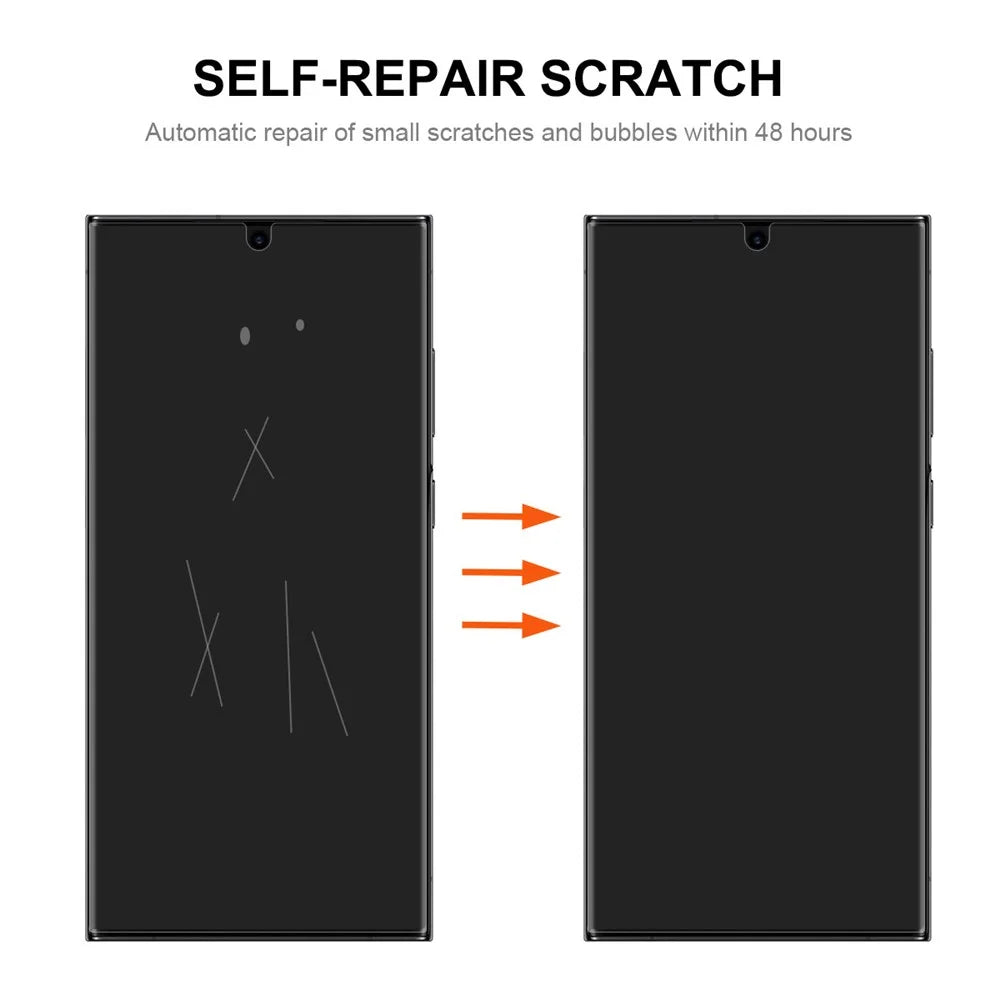 ENKAY HAT PRINCE 2PCS For Samsung Galaxy S23 Ultra Screen Protector TPE+PET+TPU Complete Cover Hydrogel Film (Full Glue) - 3