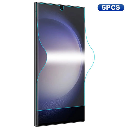 ENKAY HAT PRINCE 5PCS For Samsung Galaxy S23 Ultra Full Protection Screen Film TPE+PET+TPU Hydrogel Protector - 1