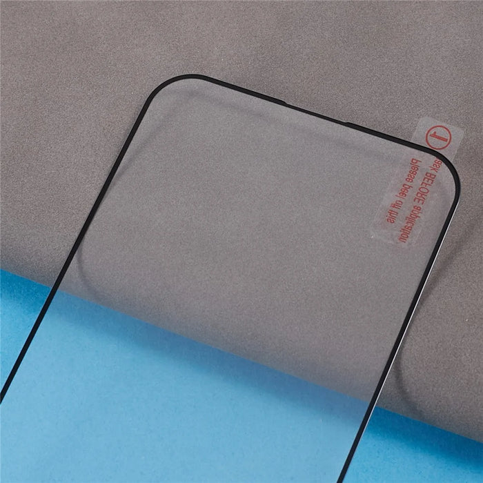 For iPhone 15 Plus Silk Printing High Aluminium-silicon Glass Film Anti-static Full Glue Full Screen Protector - 4