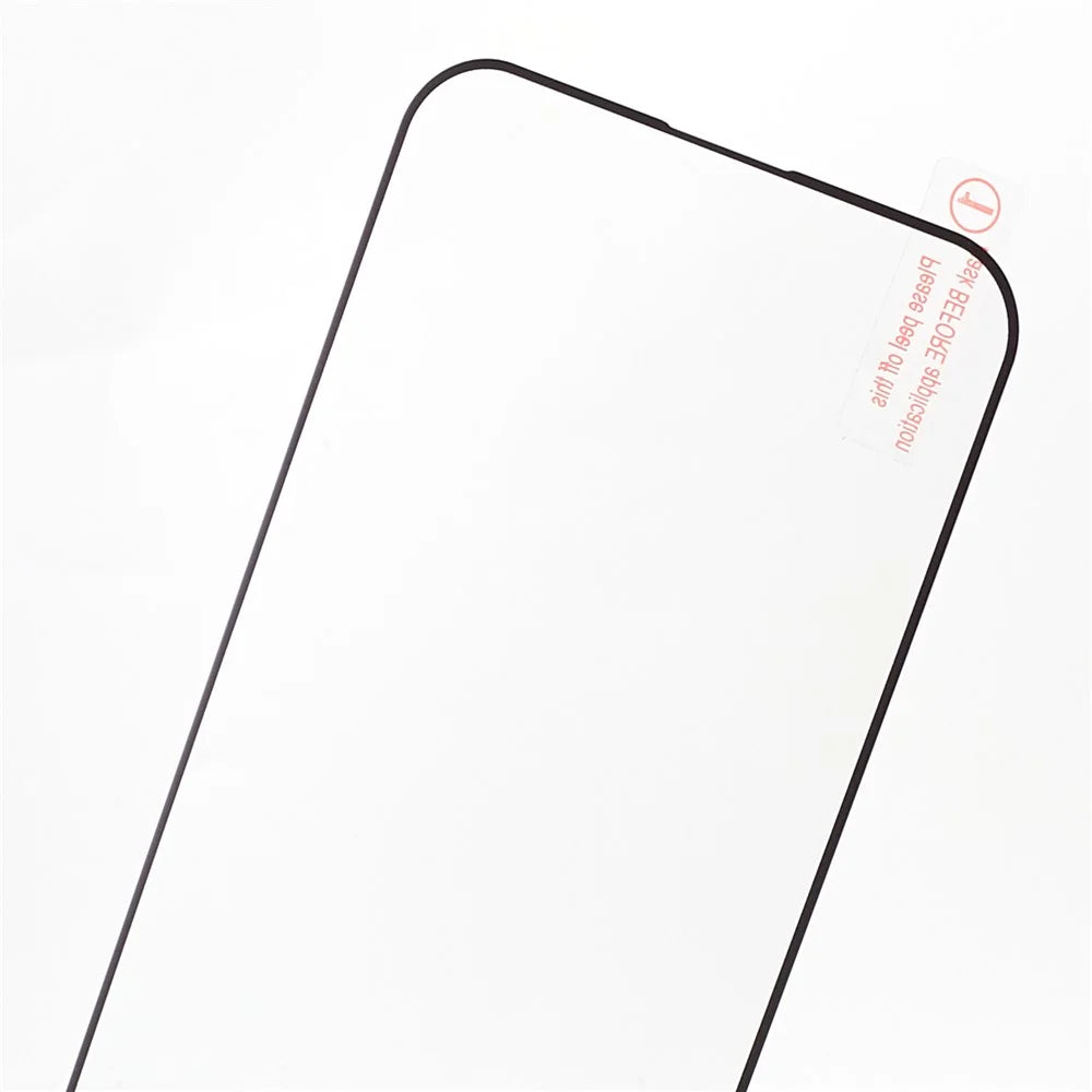 For iPhone 15 Pro Max Silk Printing Full Glue Full Screen Protector High Aluminium-silicon Glass Anti-static Film - 6