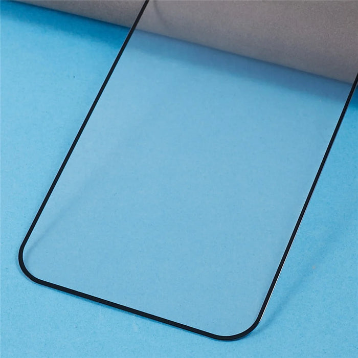 Silk Printing Full Screen Protector for iPhone 15 , Anti-static Full Glue High Aluminium-silicon Glass Film - 5
