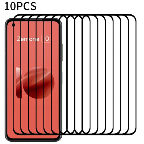 RURIHAI 10Pcs For Asus Zenfone 10 5G Secondary Hardening High Aluminum-silicon Glass Film 2.5D 0.26mm Screen Protector - 1