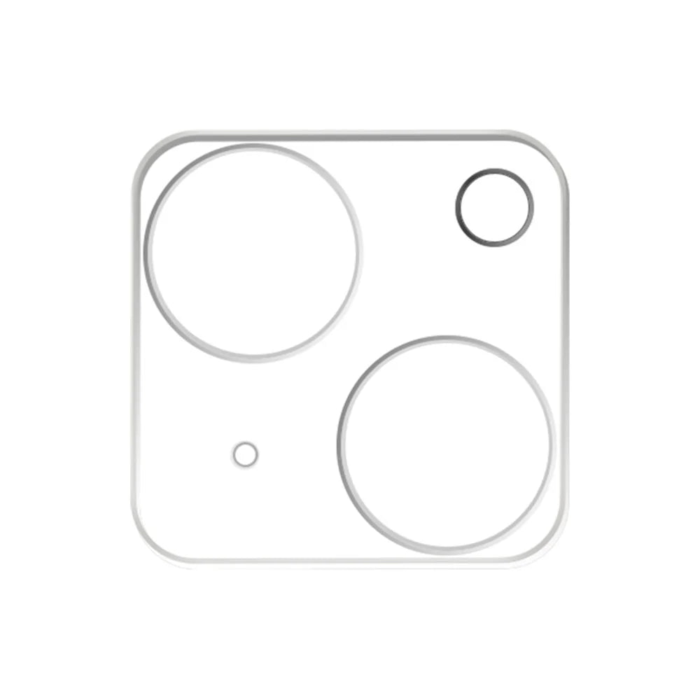 RURIHAI For iPhone 15 / 15 Plus 3D Camera Lens Protector High Aluminum-silicon Glass HD Clear Rear Lens Film - 2