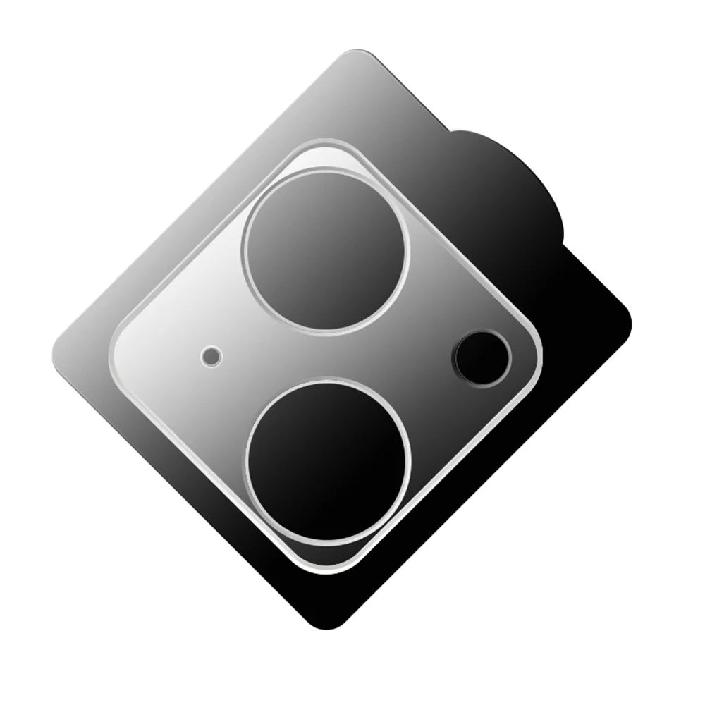 RURIHAI For iPhone 15 / 15 Plus 3D Camera Lens Protector High Aluminum-silicon Glass HD Clear Rear Lens Film - 3