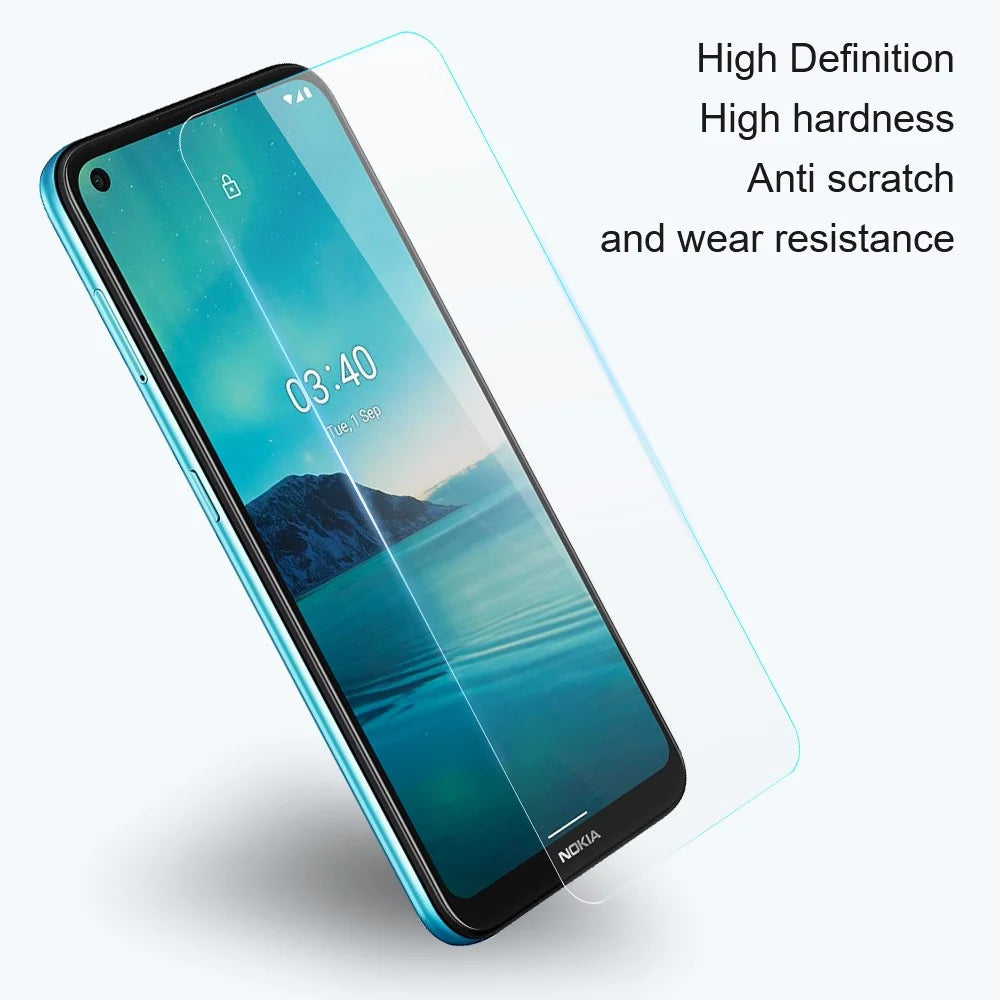 AMORUS Anti-explosion Screen Protector for Nokia G42 , 2.5D Arc Edge High Aluminum-silicon Glass Film - 4