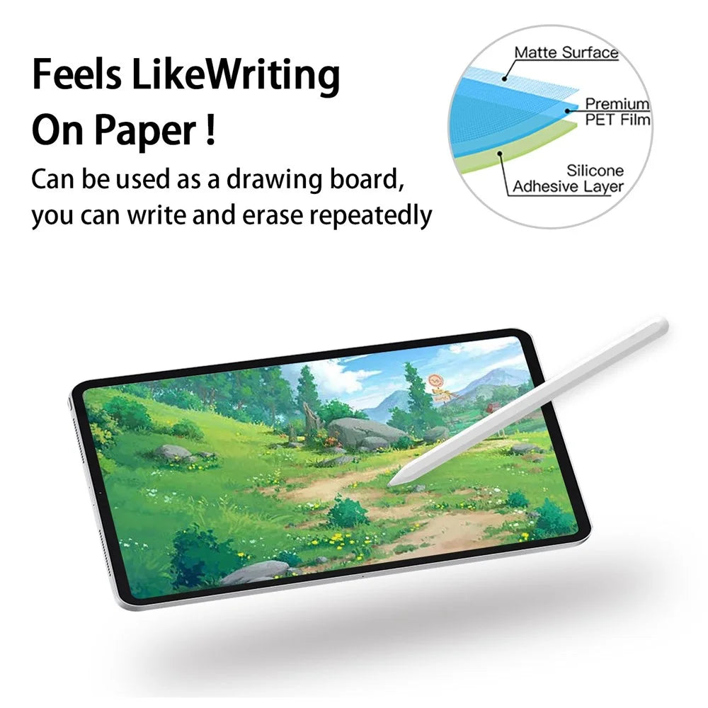 For iPhone 15 Pro / 15 Paper-like Screen Protector Sensitive Touch Ultra Clear Soft PET Screen Film - 3