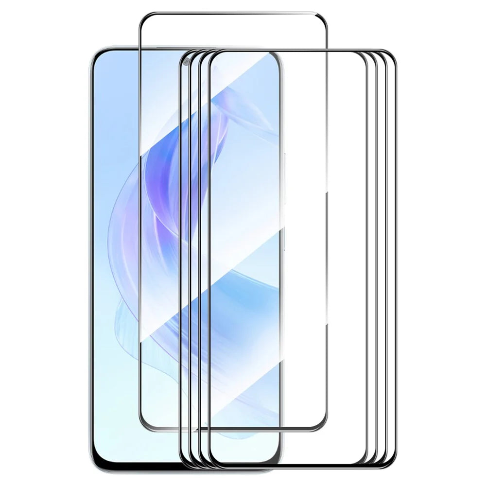 ENKAY HAT PRINCE 5Pcs 9H Screen Protector for Honor Play7T Pro 5G / X50i 5G / 90 Lite 5G / X40i 5G , 2.5D 0.26mm High Aluminium-silicon Glass Silk Printing Film - 1