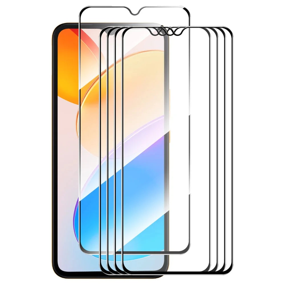 ENKAY HAT PRINCE 5Pcs Screen Protector for Honor 70 Lite 5G / X5 4G / X6 4G High Aluminium-silicon Glass 0.26mm 9H 2.5D Silk Printing Film - 1