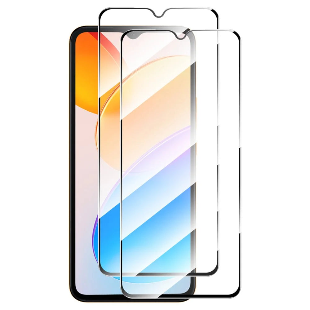 ENKAY HAT PRINCE 2Pcs 0.26mm Screen Protector for Honor 70 Lite 5G / X5 4G / X6 4G , 2.5D 9H High Aluminium-silicon Glass Silk Printing Clear Film - 1