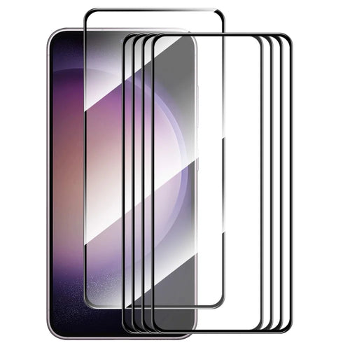 ENKAY HAT PRINCE 5Pcs For Samsung Galaxy S23 FE Screen Protector 0.26mm 2.5D 9H High Aluminium-silicon Glass Silk Printing Film - 1