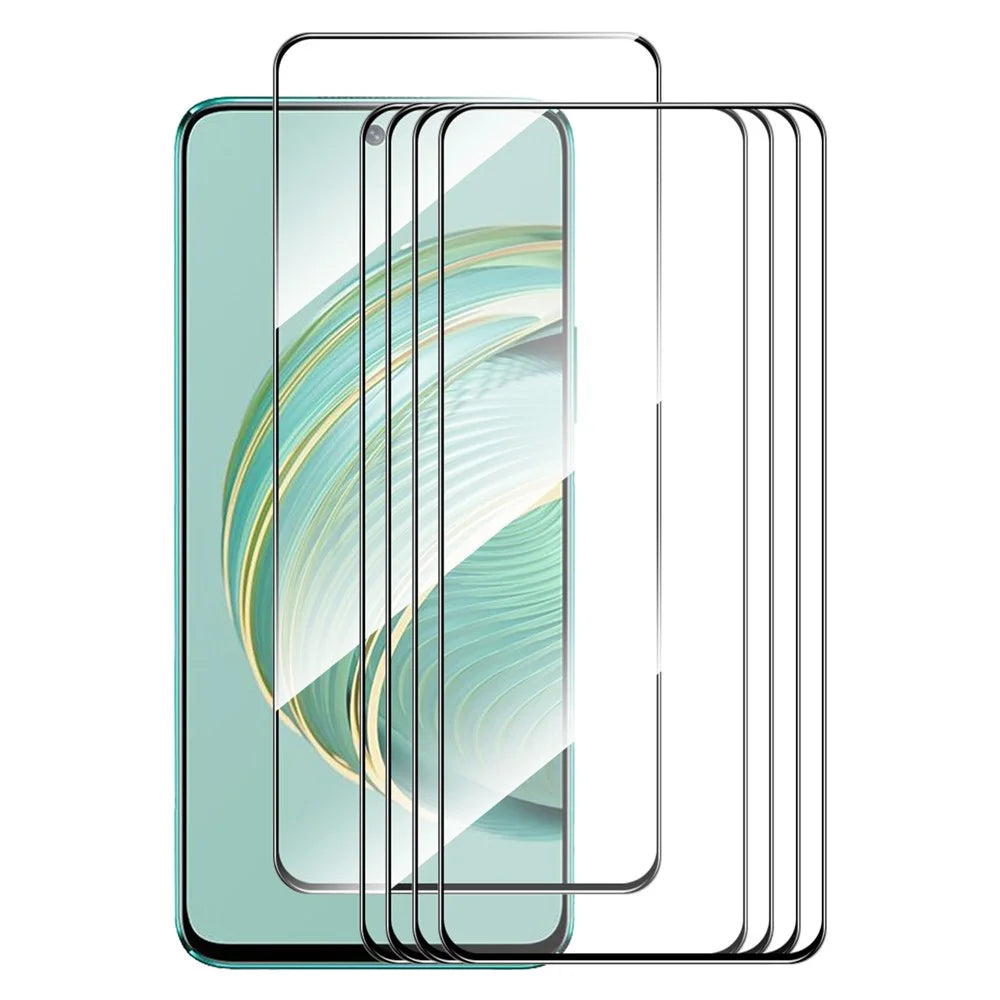 ENKAY HAT PRINCE 5Pcs Ultra HD Film for Huawei nova 10z 4G , 9H 0.26mm High Aluminium-silicon Glass Silk Printing 2.5D Screen Protector - 1