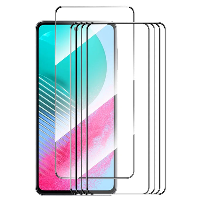ENKAY HAT PRINCE 5Pcs Silk Printing Film for Samsung Galaxy M54 5G / F54 5G High Aluminium-silicon Glass 2.5D Screen Protector - 1