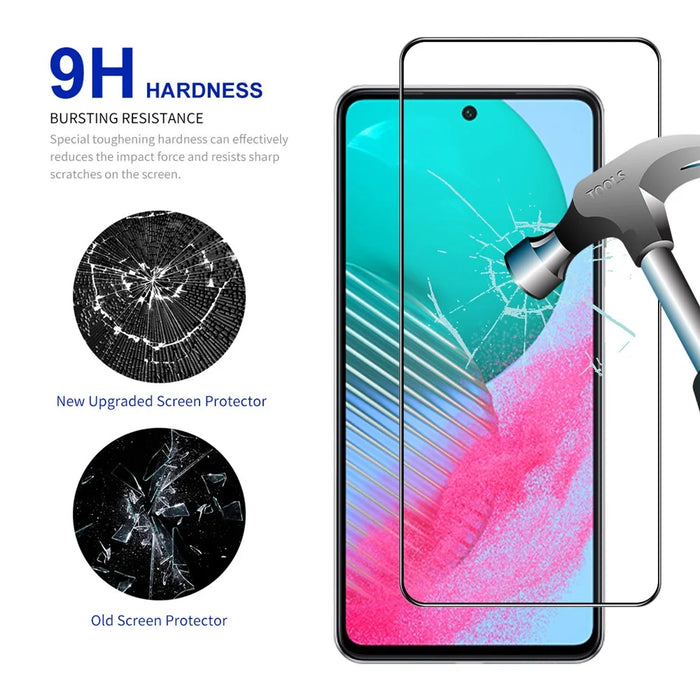 ENKAY HAT PRINCE 5Pcs Silk Printing Film for Samsung Galaxy M54 5G / F54 5G High Aluminium-silicon Glass 2.5D Screen Protector - 3