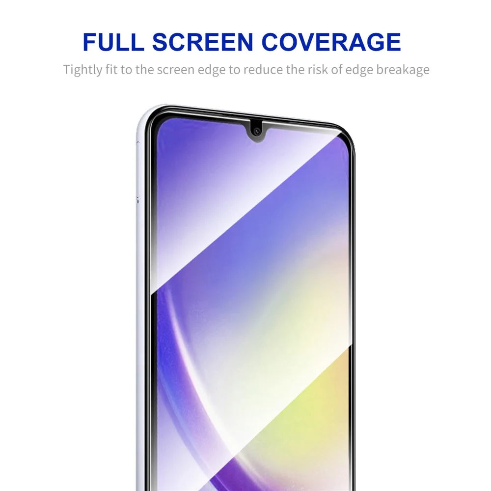 ENKAY HAT PRINCE 5Pcs High Aluminium-silicon Glass Film for Samsung Galaxy A24 4G (162.1 x 77.6 x 8.3mm) Silk Printing 9H 2.5D Screen Protector - 2