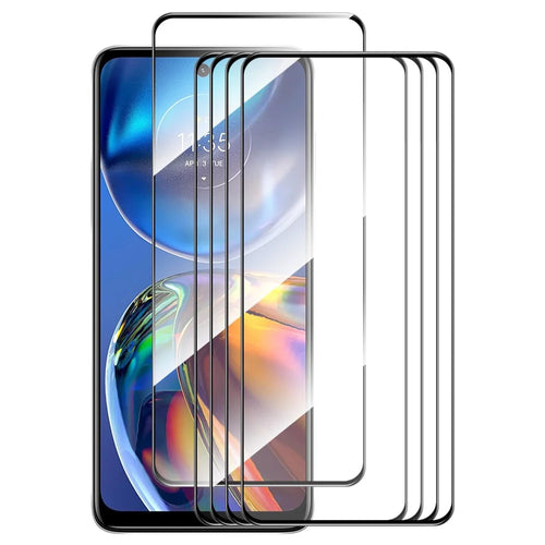 ENKAY HAT PRINCE 5Pcs High Aluminium-silicon Glass Film for Motorola Moto E32 4G Anti-explosion 0.26mm 2.5D Screen Protector - 1