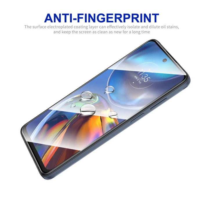 ENKAY HAT PRINCE 5Pcs High Aluminium-silicon Glass Film for Motorola Moto E32 4G Anti-explosion 0.26mm 2.5D Screen Protector - 5