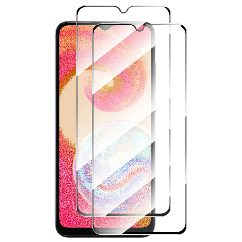 ENKAY HAT PRINCE 2Pcs for Samsung Galaxy A04e 4G / F04 4G / M04 4G Clear Film High Aluminium-silicon Glass 2.5D 0.26mm Screen Protector - 1
